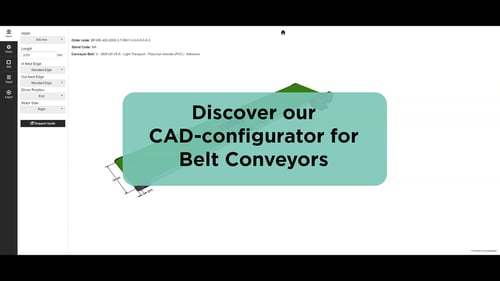Suunnittele hihnakuljettimesi verkossa CAD-konfiguraattorissamme